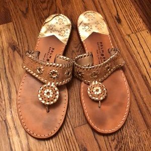 Gold Cork Sandals size 9
